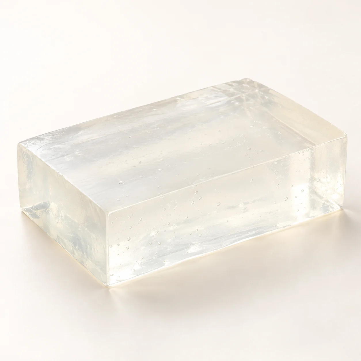 Clear Soap Base Block — SAMPLE